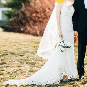 Willowby by Watters off-white mermaid wedding dress.